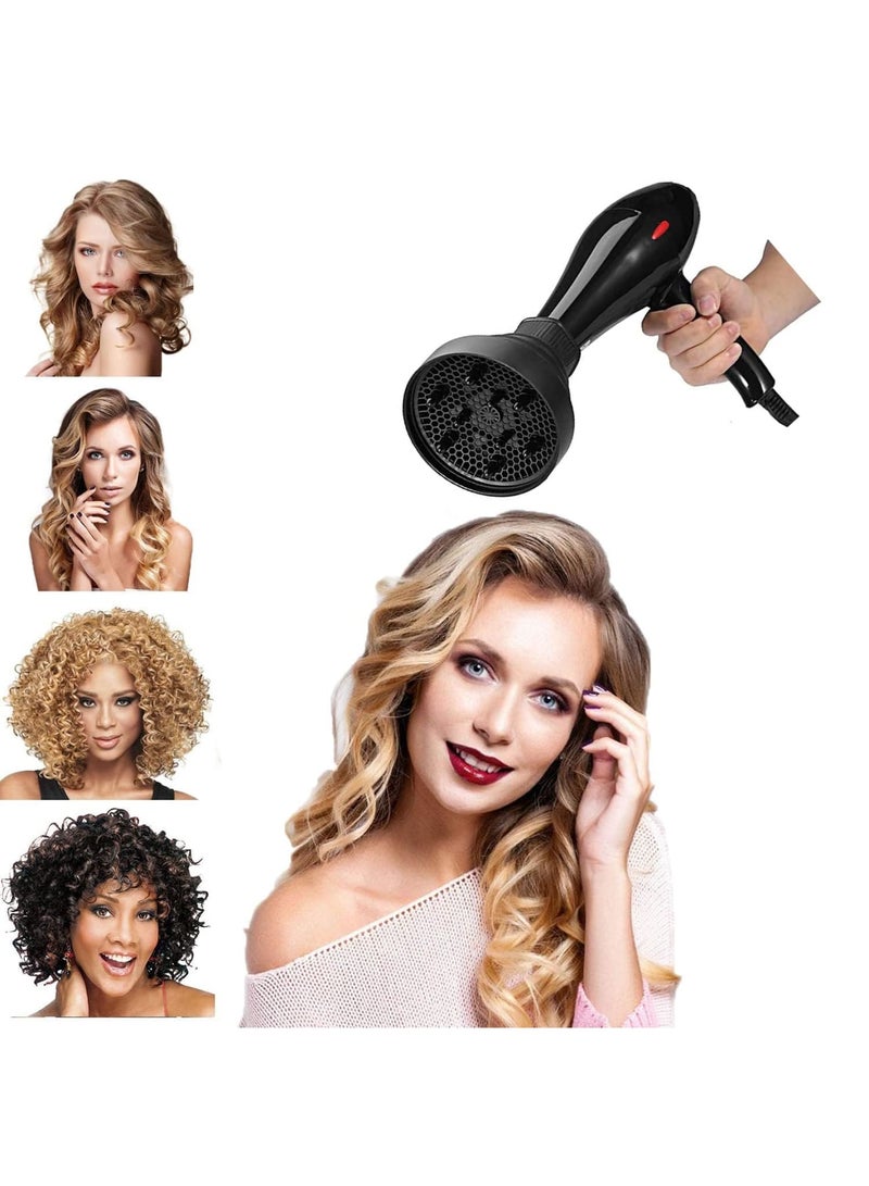 Barakah Universal Hair Diffuser Attachment for Hairdryers, Collapsible Professional Blow Dryer Diffuser, Adjustable Diffuser with Comb for Curly and Natural Wavy Hair, Fits Most Hair Dryers - Image 2